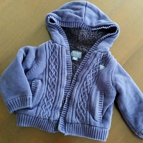 Guess Fleece knitted Cardigan - Picture 2 of 8
